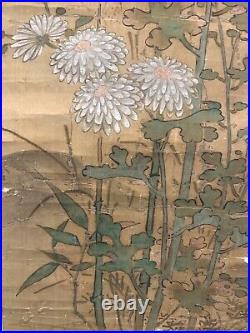19th century JAPANESE HANGING SCROLL PAINTING