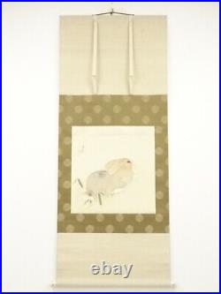 6326286 Japanese Hanging Scroll / Hand Painted / Rabbit
