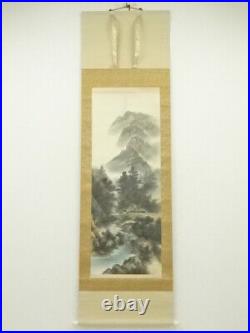 6806195 Japanese Hanging Scroll / Hand Painted / Landscape
