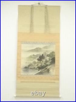 6811963 Japanese Hanging Scroll / Hand Painted / Landscape