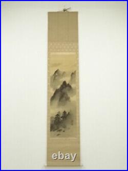 6862332 Japanese Hanging Scroll / Hand Painted / Landscape