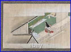 ANONYMOUS Japanese Tosa School painting Ink, Color on Paper- 18/19th Century