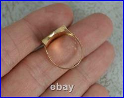 Antique Chinese Japanese Gold Ring Fine Carved Miniature Art Painting Asian