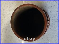 Antique Japanese Carved Bamboo Brush Pot (Qi Fu Shen) Seven Lucky Gods