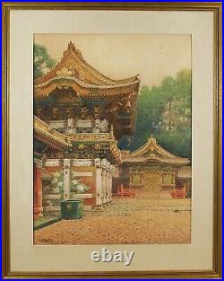 Antique Japanese Watercolor Painting Signed Tabuchi Nikko