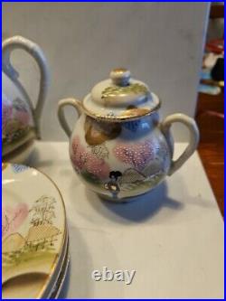Antique Vintage Japanese Hand Painted And Signed. Very Nice