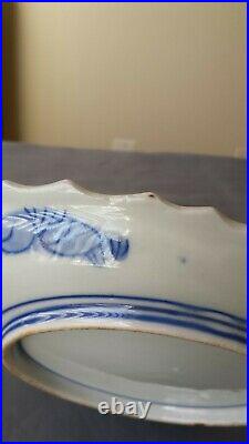 Antique/Vintage Japanese Imari Porcelain Hand Painted Fish-Form Plate