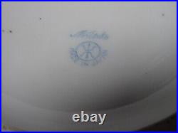 FINE NORITAKE PORCELAIN HAND PAINTED TWO HANDLED VASE. Matching pair. 11inch high
