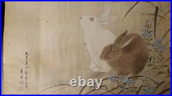 Fine painting depicting Rabbits. 1900-1920sth c UU63