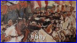 Fine signed and dated oil painting by Japanese artist. 20th c UU52