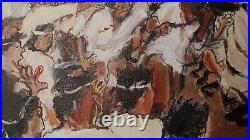 Fine signed and dated oil painting by Japanese artist. 20th c UU52