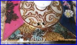 Gorgeous Antique Meiji Japanese Teapot SIGNED Nippon quail hand painted imari