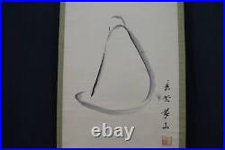 HANGING SCROLL JAPANESE PAINTING JAPAN Monk PICTURE OLD Ink ART 741q