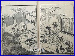 HOKUSAI ONNA IMAGAWA 1st ED Bizarre lesson Ukiyoe Woodblock print Picture Book