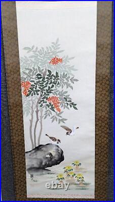 Hanging Scroll Nan Tian Fu Shou Japanese Painting Handwriting