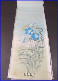 Hpd2114 ANTIQUE JAPANESE PICTURE HAND-PAINTED 30 WASHI PAPERS FLOWERS PLANTS