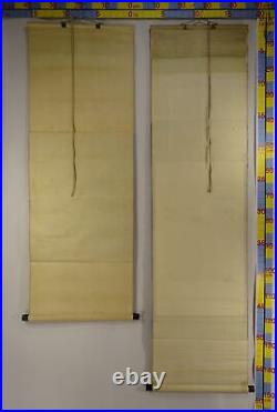 IK533 2Piece Set Shikishi Plaque Frame Hanging Scroll Japanese painting Picture