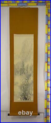 IK565 Landscape Plum tree Hanging Scroll Japanese Art painting antique Picture