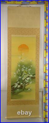 IK598 KAKEJIKU Landscape Hanging Scroll Japanese Art painting antique Picture