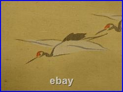 IK686 Pine bamboo and plum Hanging Scroll Japanese painting antique Picture