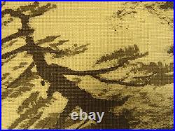 IK741 KAKEJIKU Landscape Hanging Scroll Japanese Art painting antique Picture