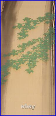 JAPANESE PAINTING HANGING SCROLL FROM JAPAN CASCADE WATERFALL VINTAGE f486