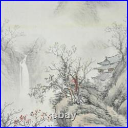 JAPANESE PAINTING HANGING SCROLL FROM JAPAN OLD LANDSCAPE ANTIQUE PICTURE 235m