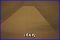 JAPANESE PAINTING HANGING SCROLL From JAPAN Mt. Fuji MOUNTAIN ANTIQUE 424m