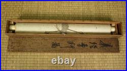 JAPANESE PAINTING HANGING SCROLL Horse ANTIQUE SAMURAI Old Art FROM JAPAN 464p