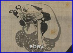 JAPANESE PAINTING HANGING SCROLL JAPAN Gem Jewel Old Art ORIGINAL ANTIQUE 626m