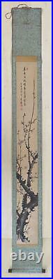 JAPANESE PAINTING HANGING SCROLL OLD JAPAN Plum PICTURE ANTIQUE f302