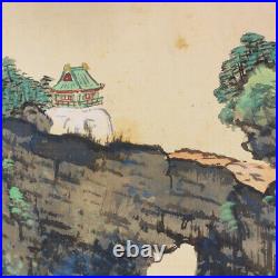 JAPANESE PAINTING LANDSCAPE HANGING SCROLL JAPAN VINTAGE PICTURE MOUNTAIN 693m