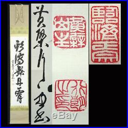Japanese Calligraphy Hanging Scroll Asian Antique Art Vintage Ink Writing