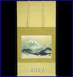 Japanese Fuji Mountain Yokoyama Taikan Hanging Scroll Antique Art Painting Copy