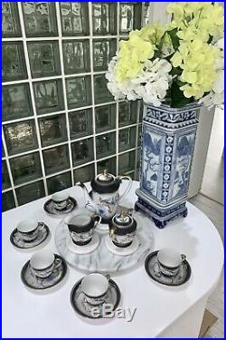 Japanese Hand Painted China / Dragon Tea Set Moriage Ware Six Setting