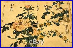 Japanese KEISAI ORIGINAL Painting book Woodblock print ukiyoe antique hokusai