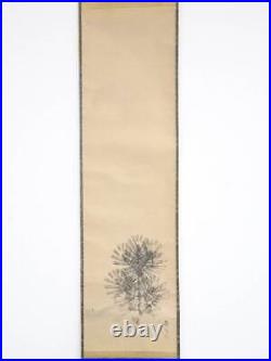Japanese Kakejiku Calligraphy And Painting Matsumura Keibun Rising Sun Pine Fi