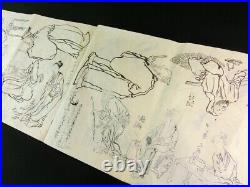 Japanese Painting Sketches 23 Sheets Gods Chenese Hand Drawing 1854 Edo 347