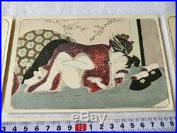 Japanese Shunga Paper 12 picture set UKIYOE Erotic woodblock print -b919