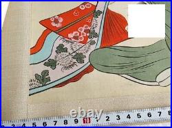 Japanese Shunga Paper One picture on scroll UKIYOE Erotic woodblock print-c0203