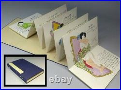 Japanese Shunga Paper picture on Book UKIYOE Erotic woodblock print-c218