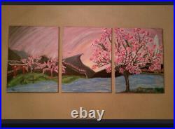 Japanese cherry blossom painting