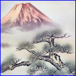 KAKEJIKU Hanging Scroll Profitable Red Fuji Art Painting Japanese