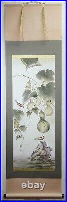 KAKEJIKU Hanging scroll, Four Seasons, Flowers and Birds, Summer, Japanese paint