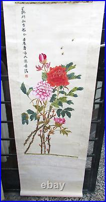 Kakemono Roll-Up Japanese Hanging Scroll Japan Art Painting Signed
