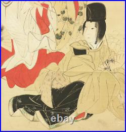 Katsushika Hokusai Hanging scroll / Dancing Beautiful Three Court Ladies