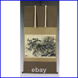 LANDSCAPE JAPANESE Print PAINTING HANGING SCROLL OLD JAPAN Picture 913m