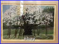 Masao IdoSakuraJapanese Original woodblock prints Landscape paintings