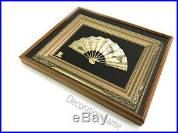 Matsuan pure gold pure silver plating Kame pine picture frame fan EMS F/S