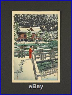 Nw1528yjbCu3 Japanese woodblock printed makuri KASAMATSU SHIRO INOKASHIRA BENTEN